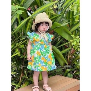 Váy xinh nhún bèo cho bé gái 1-7 tuổi Bunny Kids