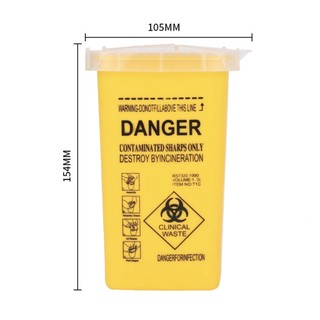 -Hộp đựng kim rác thải phun xăm, thùng rác mini, đồ đựng vật sắc nhọn, hộp huỷ kim tiện dụng an toàn