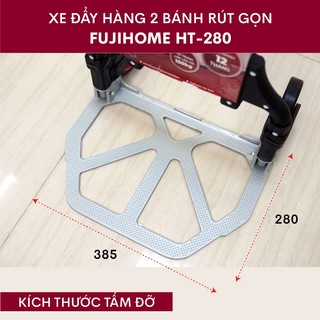 Xe đẩy hàng 2 bánh rút gọn FUJIHOME HT-280 hỗ trợ vận chuyển các loại hàng hóa nặng (lên tới 80kg)