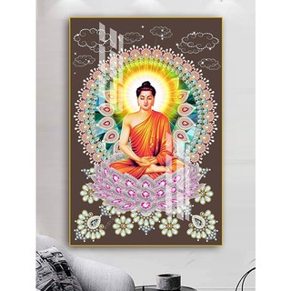 Tranh Treo Tường Đức Phật Thích Ca Mâu Ni - Tranh Laminate Tráng Gương (60x90cm)