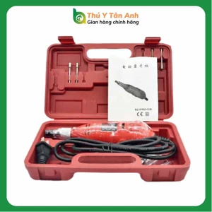 Máy mài nanh heo con [Hộp nhựa cao cấp] không gỉ , tặng kèm đá mài + bộ chổi than + đầu chụp - THÚ Y T N ANH