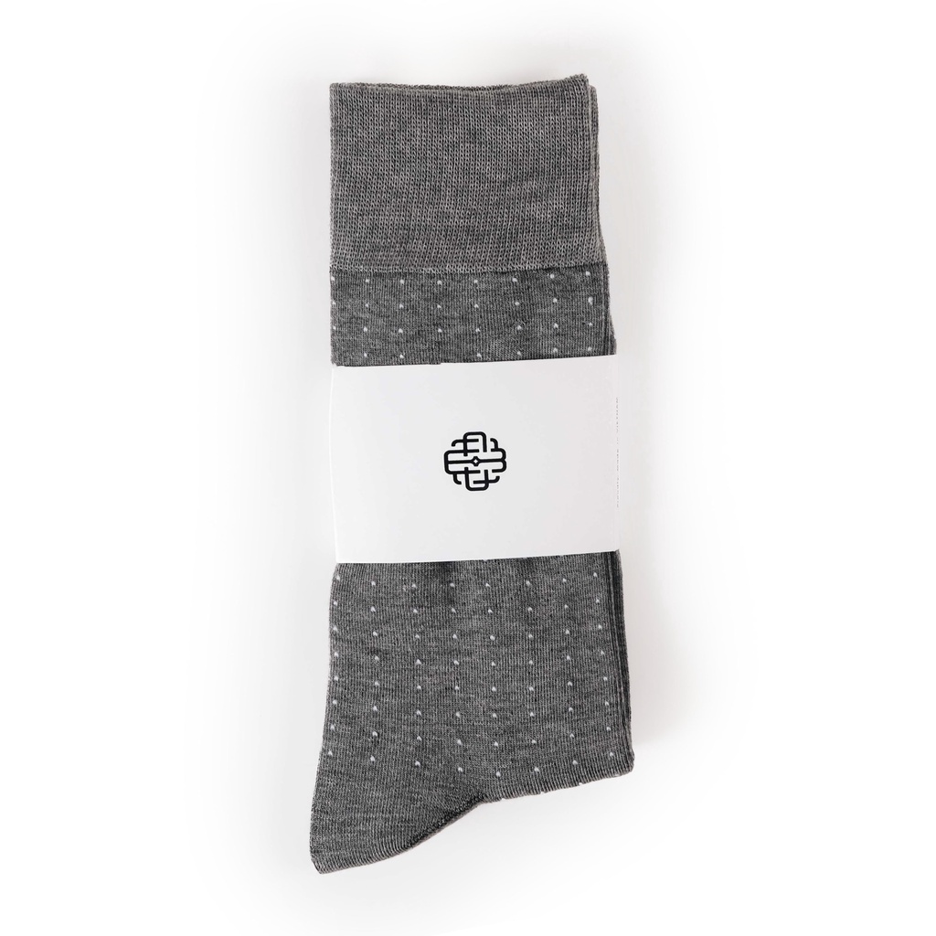 Ảnh Tất Cổ Cao Mang Giày Tây, Chấm Bi Nhỏ 4 Màu - Cotton Co Giãn Thấm Hút Tốt - Thương Hiệu Be Classy 2