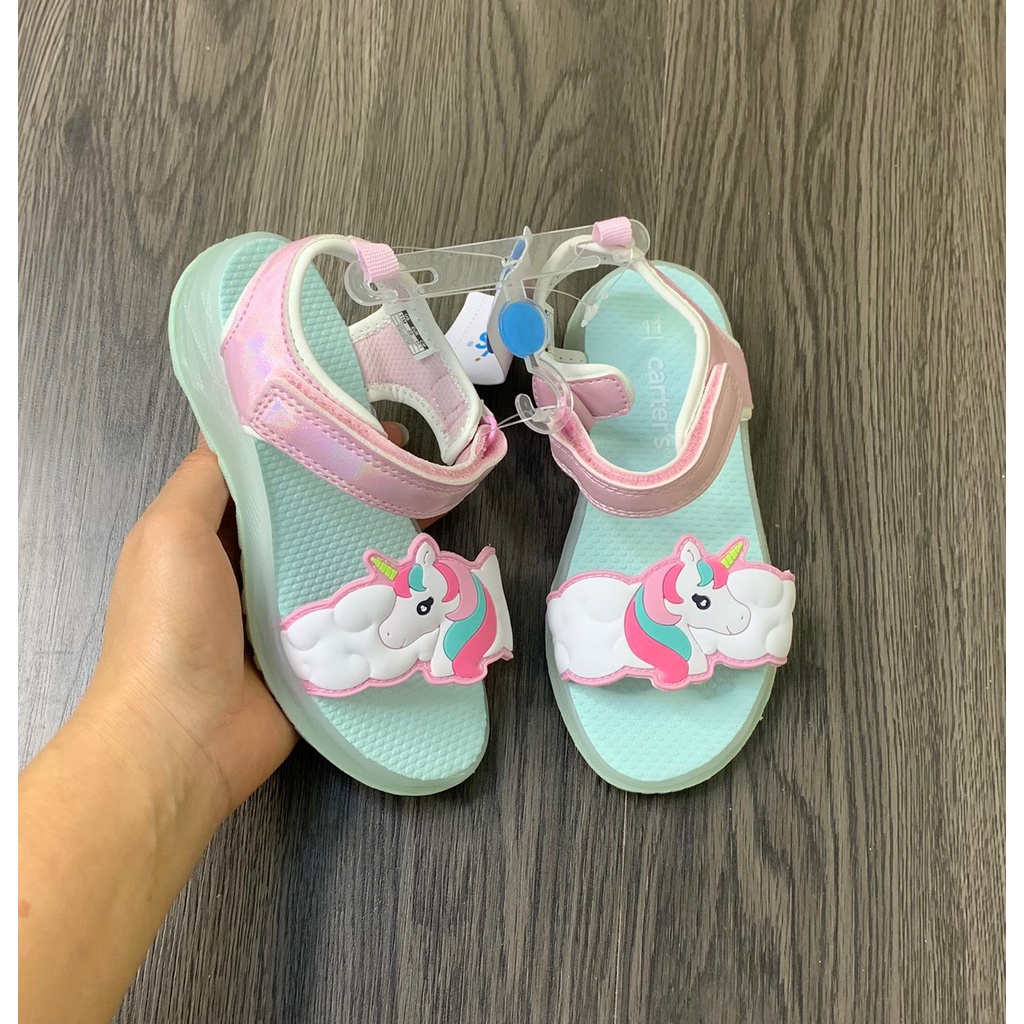 Sandal Cho Bé Car.ter’s Hoạ Tiết Dễ Thương Quai Dán Chắc Chắn Mềm Mại Êm Ái Thoáng Khí