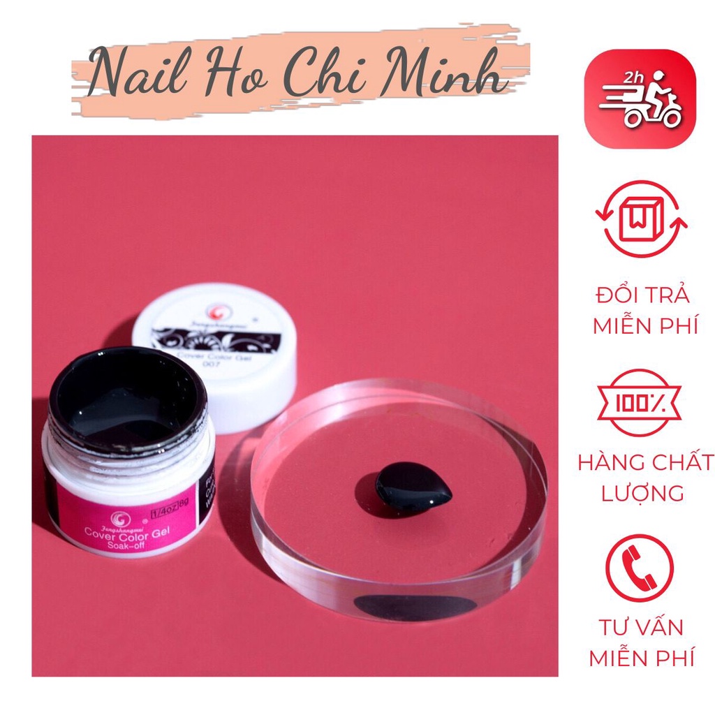 [CHÍNH HÃNG] Gel vẽ đen, trắng Fengshangmei chính hãng - gel vẽ nổi chất đậm đặc chuyên dụng cho dân làm móng (lẻ hũ)