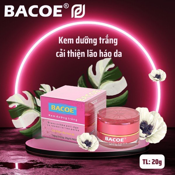 KEM BACOE KEM DƯỠNG TRẮNG BACOE KEM DƯỠNG TRẮNG CẢI THIỆN LÃO HÓA DA BACOE