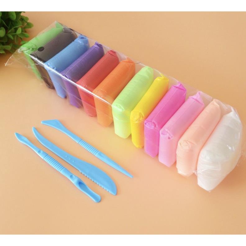 Đất sét tự khô Nhật 12/36 màu SMARTKIDS đất nặn tự khô hình cao cấp siêu nhẹ dành cho bé làm butter slime