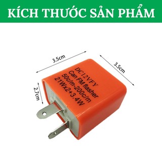 Cục Chớp Xi Nhan Điện Tử Điều Chỉnh Tốc Độ Nháy Nhanh Chậm – Dùng Cho Mọi Dòng Xe Máy