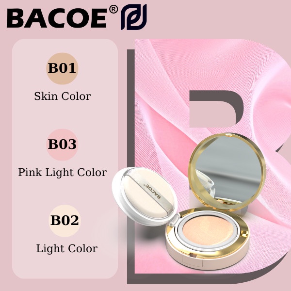 Phấn Nước Bacoe Có Tặng Lỏi CC Cushion BACOE Phấn Tươi BaCOE 3 Màu Năng Động