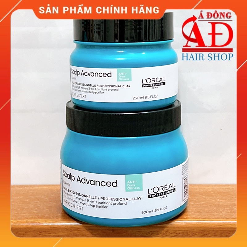 [LOREAL] Mặt nạ đất sét giảm bã nhờn cho tóc & da đầu dư dầu L'OREAL 2 in 1 Scalp Advanced