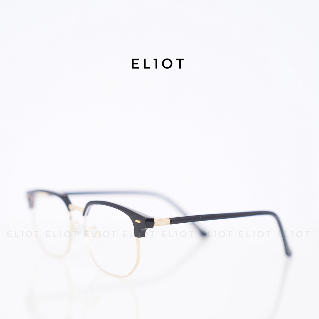 Gọng kính cận ELIOT Eyewear Clubmaster EL2204 mắt kính nửa viền chống ánh sáng xanh có thể thay thế tròng cận
