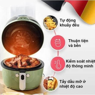 Nồi Chiên Không Dầu KB5005M Nineshield 8L - 1350W, Công Nghệ Rapid Air - Bảo Hành 12T