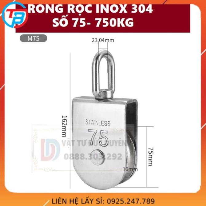 Ròng rọc inox 304 số 75- 750kg - Cáp Thép Thái Bình Vina | Shopee Việt Nam