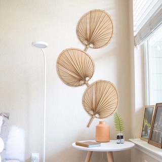 Quạt tre trang trí quạt nan treo tường decor đan thủ công | Shopee Việt Nam