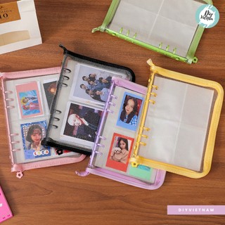 Planner Kim Tuyến Dây Kéo – B5/A5/A6 – Kèm Giấy Ngẫu Nhiên – Sổ Còng Binder