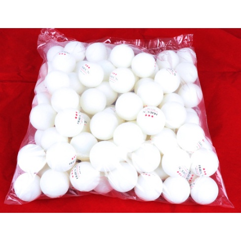 (100 quả)  Bóng tập luyện Huieson 3 sao loại 1 (Banh bóng bàn Huieson 100 trái)