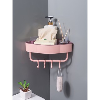 Kệ góc đám mây 2 lớp dày dặn kèm miếng dán siêu chắc,kệ để đồ nhà tắm,phòng bếp đa năng tiện lợi {H}