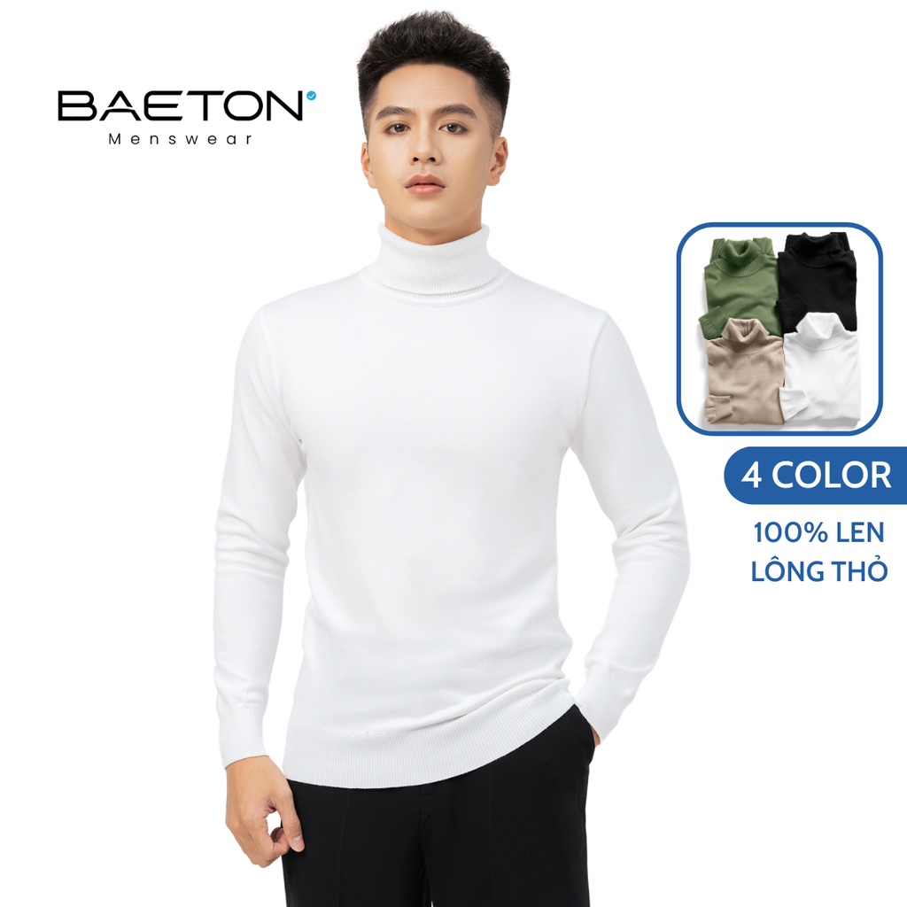 Áo len cổ lọ 100% lông thỏ cao cấp thương hiệu BAETON - J01 | Shopee ...