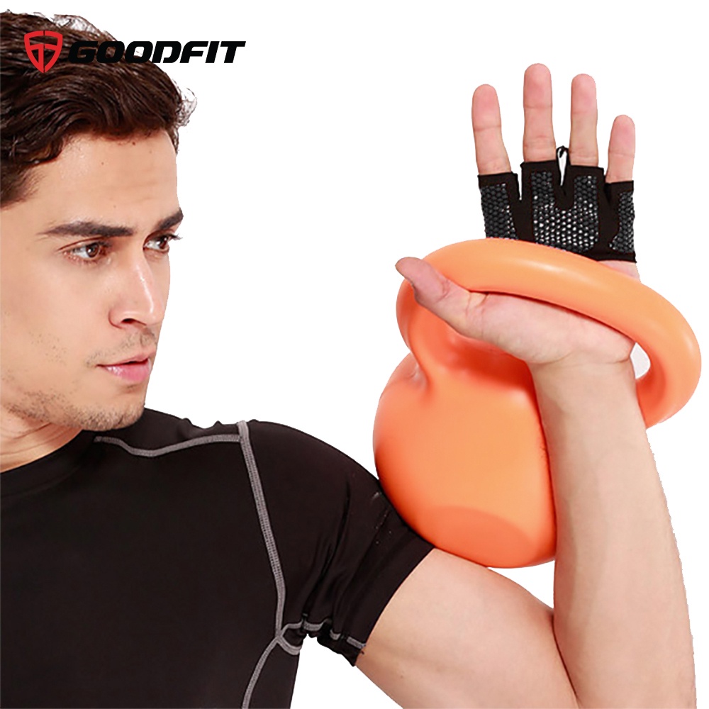 Găng tay tập gym nam nữ xỏ ngón GoodFit GF204G