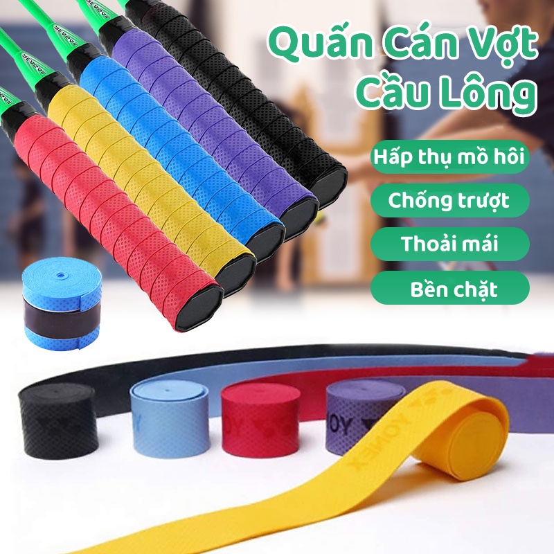 Quấn Cán Vợt Tennis Và Cầu Lông Chống Trơn Cuốn Cán Cần Câu,Vợt Cầu Lông,Xe Đạp HotSport Chống Trượt