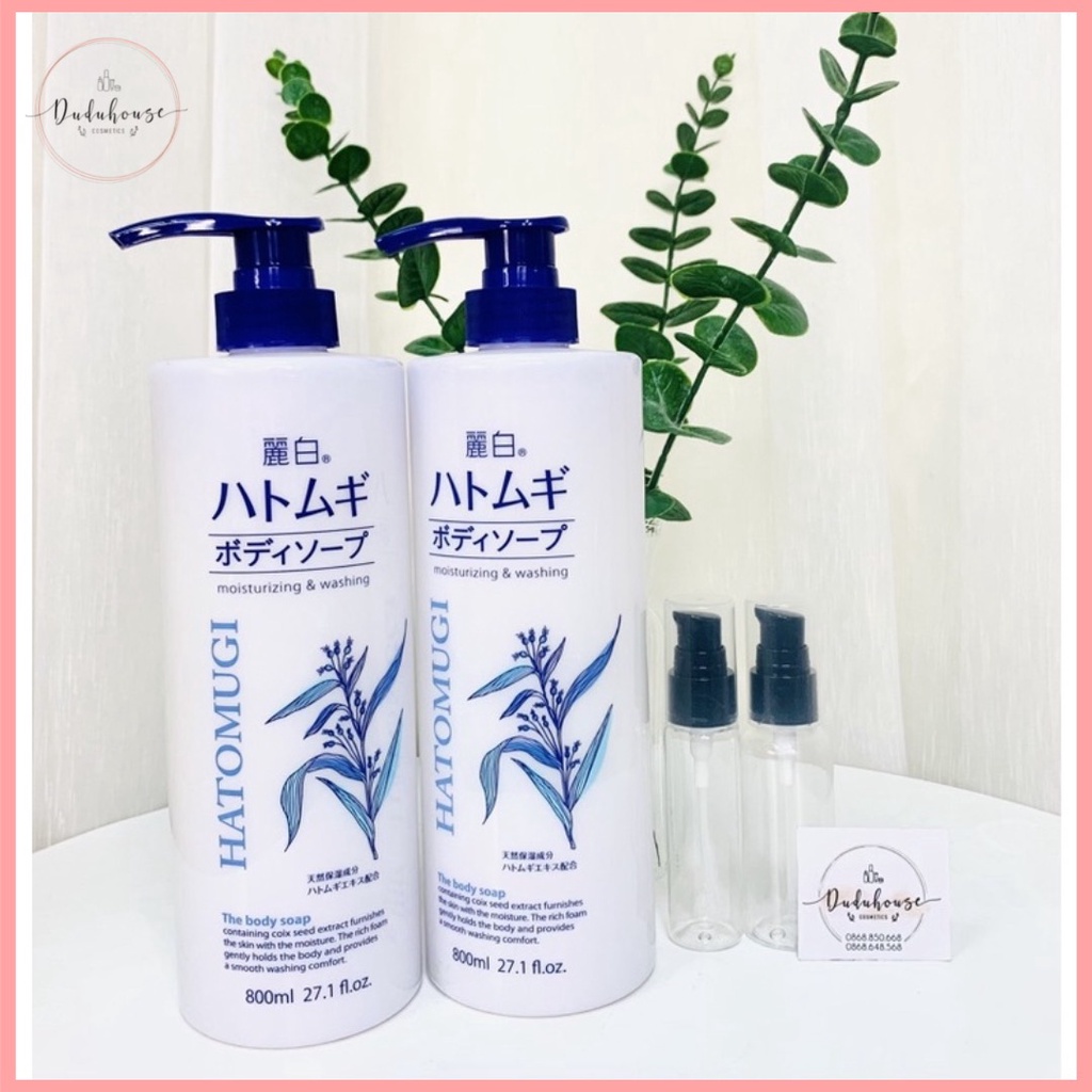 Sữa Tắm Hatomugi Body Soap Dưỡng Ẩm, Làm Sáng Da Nhật 800ml Shopee