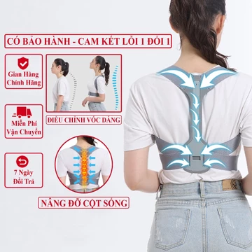 Đai Chống Gù Lưng Nam Nữ Cho Người Lớn Và Trẻ Em Cao Cấp Andego, Đai Lưng Cột Sống Chống Gù