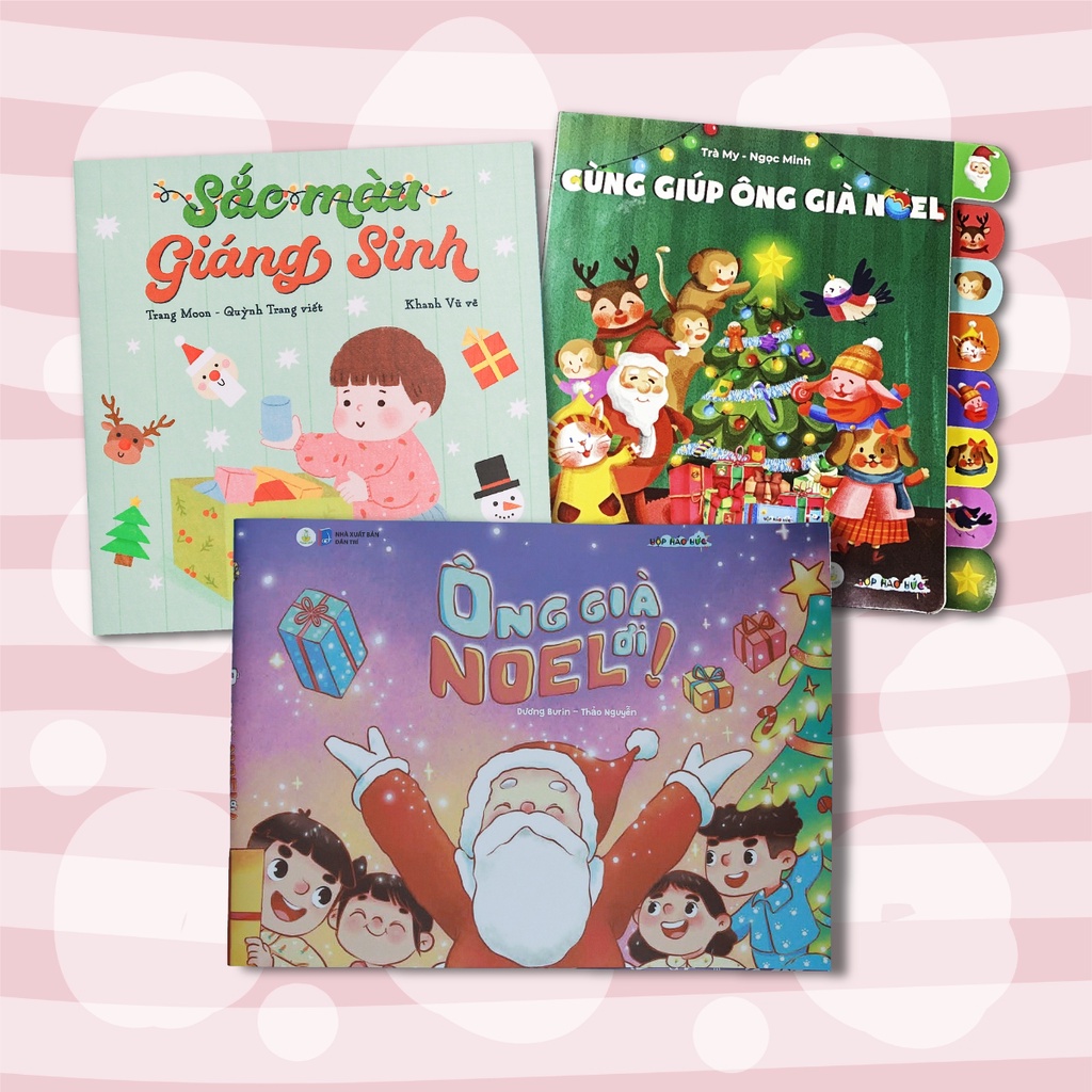 Sách cho bé - Combo Giáng Sinh Ấm Áp 0-6 tuổi giúp con cảm nhận rõ hơn không khí Noel bên gia đình