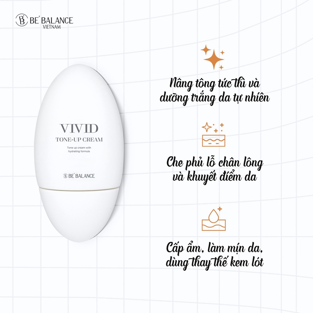 Ảnh Kem Dưỡng Nâng Tông Be'Balance VIVID TONE UP CREAM Làm Trắng và Đẹp Da Skincare 50ml 4