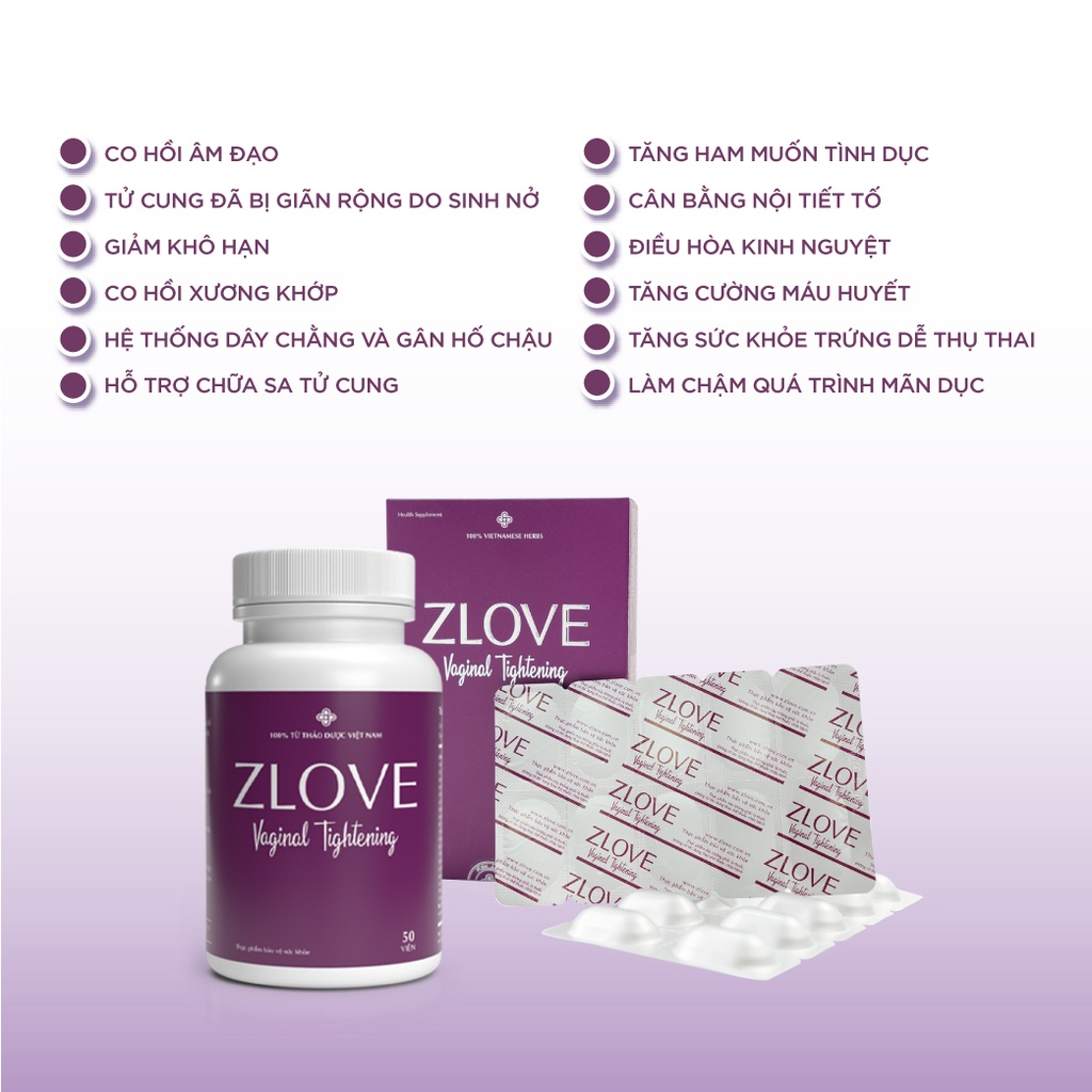 Ảnh ZLV-Combo 4 Zlove Viên uống tăng cường sinh lý, làm hồng  se khít GrowGreenAz- Cân bằng nội tiết tố nữ( Hộp 50 viên) 3