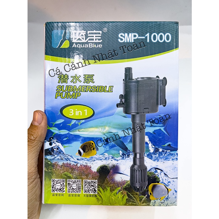 MÁY BƠM LỌC NƯỚC BỂ CÁ CẢNH AQUABLUE SMP-1000, 1500