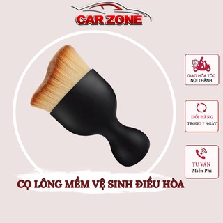 Chổi Quét Mini Đầu Cong Sợi Lông Mềm Dùng Vệ Sinh Khe Cửa Gió Điều Hòa, Nội Thất Ô Tô VERSION 5 – Có Nắp Đậy