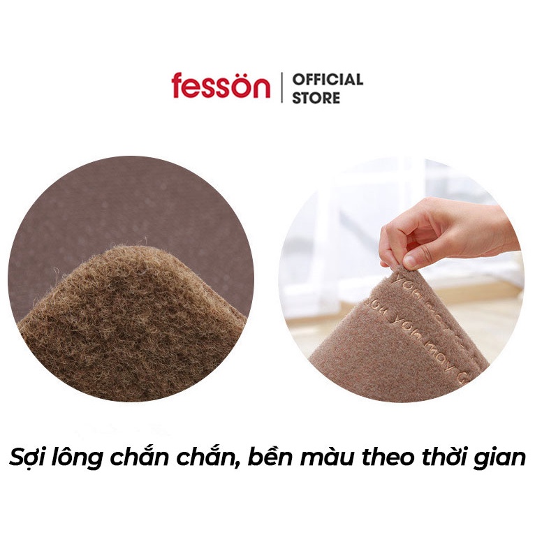 Thảm nhà bếp nhựa PVC lông mịn Fesson, đế cao su chống trơn trợt ...