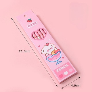 [ Hộp 6 Cây ] Bút Chì 2B Gỗ Cute Vẽ Có Tẩy Cho Bé Văn Phòng Phẩm Dễ Thương  Timo VPB25