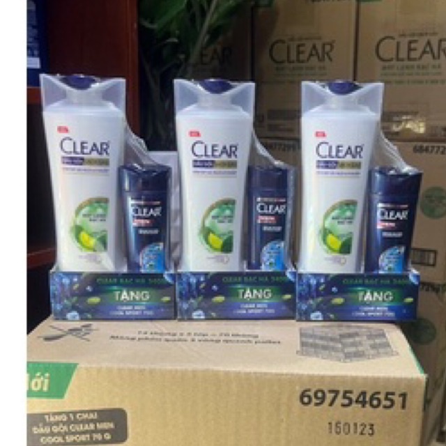 Dầu gội sạch gàu Clear bạc hà 380ml