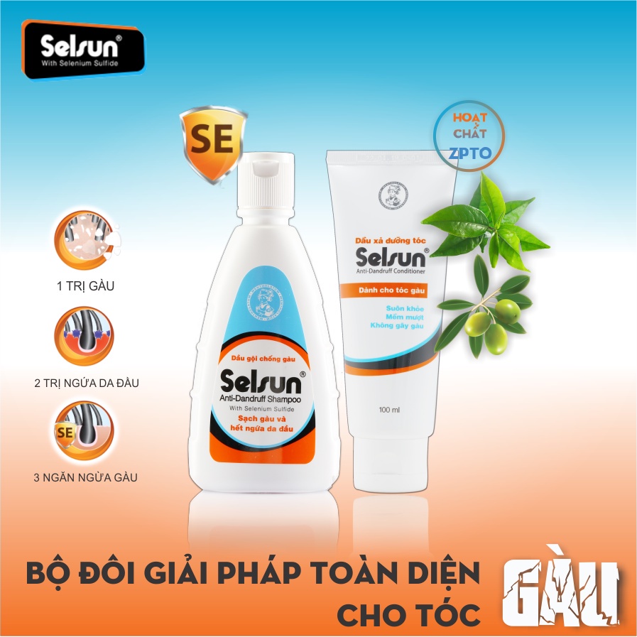 Ảnh Bộ Dầu Gội Chống Gàu Selsun 4