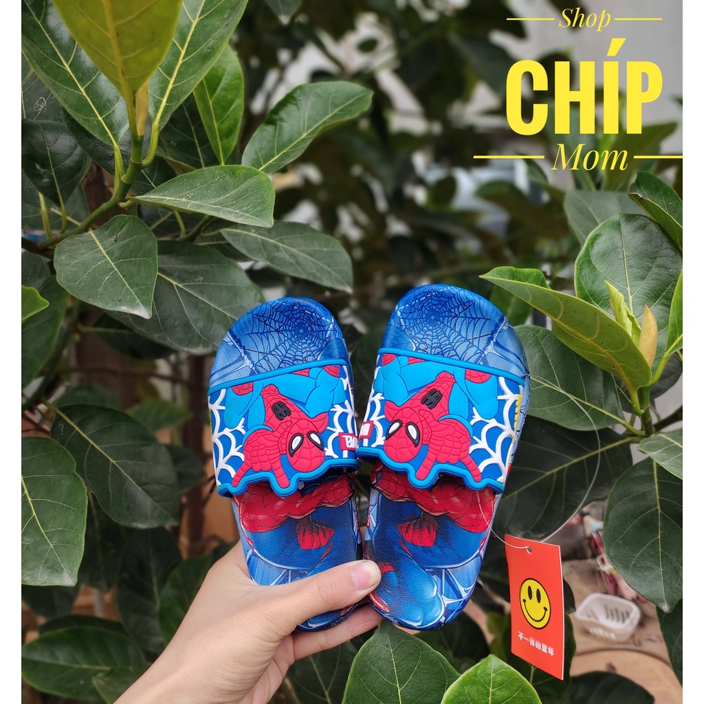 sandal bé trai dép lê cho bé gái siêu nhân người nhện siêu nhẹ đi mùa hè chống thấm nước 686 ( ảnh thật )