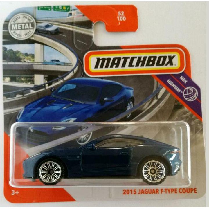 Matchbox 2020 MBX Highway 2015 Jaguar F-Type Coupe Diecast Car – Blue, 1:64 Scale, Collectible Model 52/100 - View #2