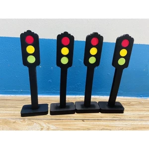 4 Cột đèn giao thông cao 20cm- đồ chơi mầm non