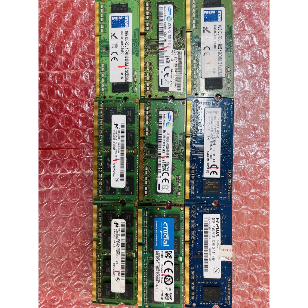 Ram DDR3 DDR3L 4G 8G Bus 1333/1600 cho Laptop hàng bóc máy chất lượng tốt | BigBuy360 - bigbuy360.vn