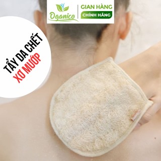 Găng tay xơ mướp bao tay tắm chà lưng kì ghét tẩy da chết tẩy tế bào chết body oganico
