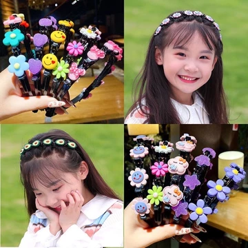 Bờm kẹp tóc Đính Hoa Xinh Xắn Cho Bé Gái. Bờm Tóc Đính Hoa Có Kẹp Tạo Đồ Phồng Siêu Xinh, Cài tóc, bờm tóc cho bé gá