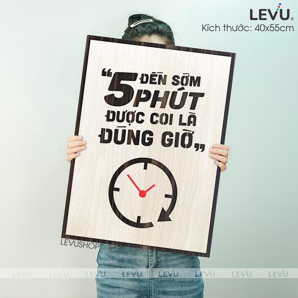 Tranh Động Lực Gỗ LEVU057 decor quà tặng doanh nghiệp