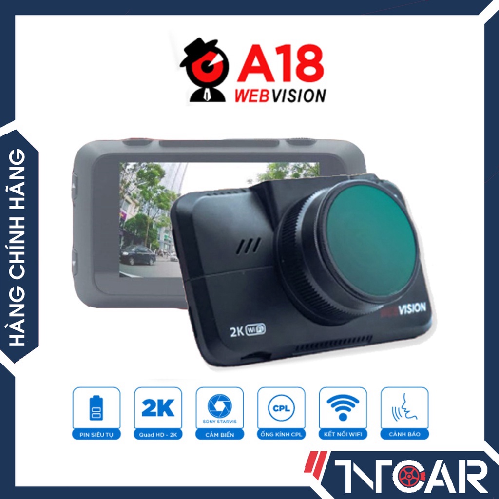 [Tặng thẻ nhớ] Camera hành trình WEBVISION A18 Đọc biển, Cảnh Báo Tốc ...