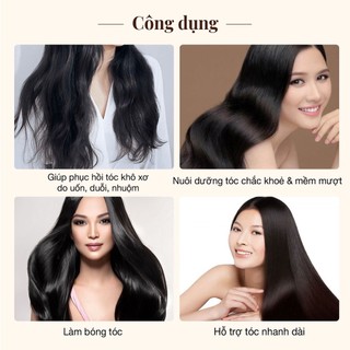Kem ủ tóc phục hồi siêu mượt Collagen Giảm Rụng Tóc, Phục hồi tóc hư tổn, Hương nước hoa cao cấp IVARPLUS 1000ml