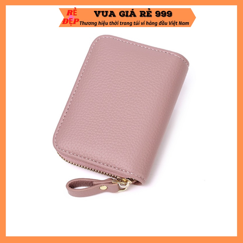 Ví nữ ngắn mini da trơn cầm tay nhiều ngăn đựng thẻ giá rẻ nhỏ gọn bỏ túi thời trang hàn quốc VN2025