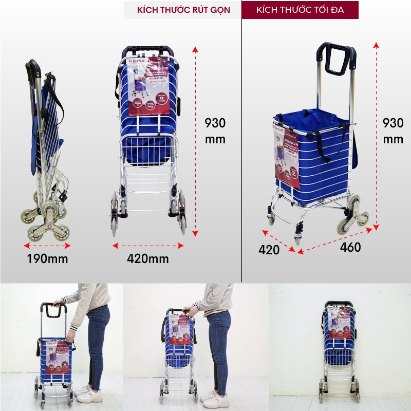 Xe kéo đi chợ Fujihome SC-260 nhập khẩu - Hàng chính hãng