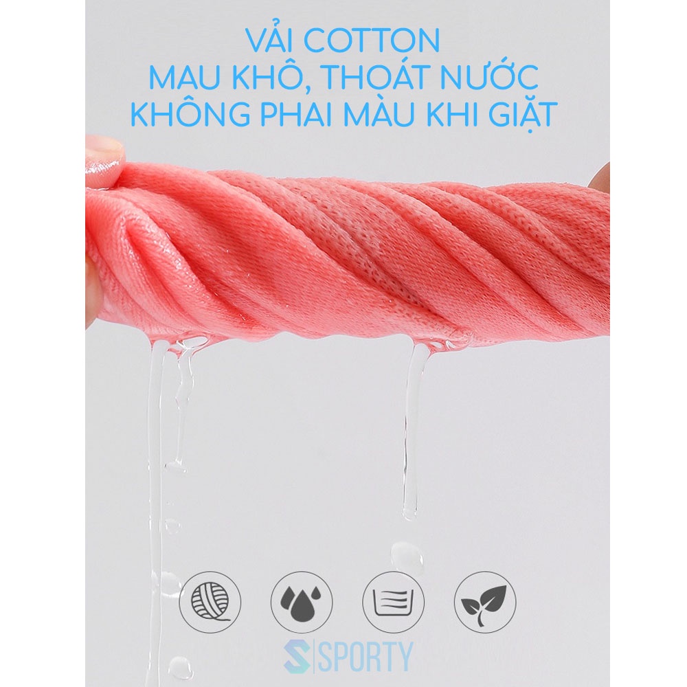 Tất chân cao cổ nữ SPORTY freesize tập yoga pilates, len co giãn đính hạt silicon chống trơn trượt