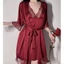 Đầm ngủ lụa 2 dây phối ren đẹp tặng kèm áo choàng lụa 4 màu sexy gợi cảm cao cấp