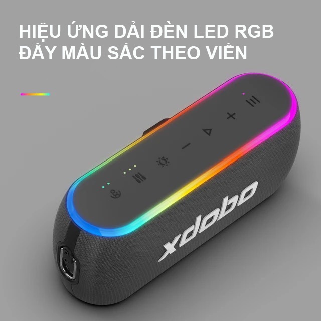 Loa Bluetooth 5.3 Xdobo X8 III Công Suất 60W Tích Hợp Power Bank Chống Nước IPX7 Hỗ Trợ Thẻ TF, DSP, TWS, Dải Led RGB | BigBuy360 - bigbuy360.vn