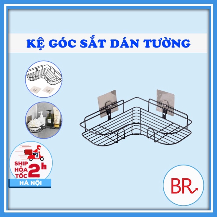 [ HỎA TỐC ] COMBO 1- 2 Kệ Góc Sắt góc tường Siêu Chắc - kệ đựng rất nhiều đồ phòng tắm siêu dính