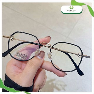 Mắt kính gọng tròn, kính chống tia uv chât liệu kim loại phong cách retro - Happy Life 4U